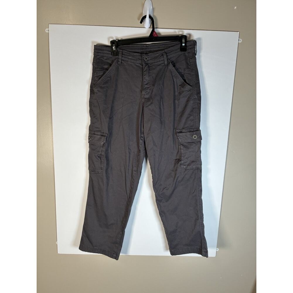 KUHL Womens 8 Regular Gray Cargo Pants Outdoor Hiking Relaxed Fit Gorpcore